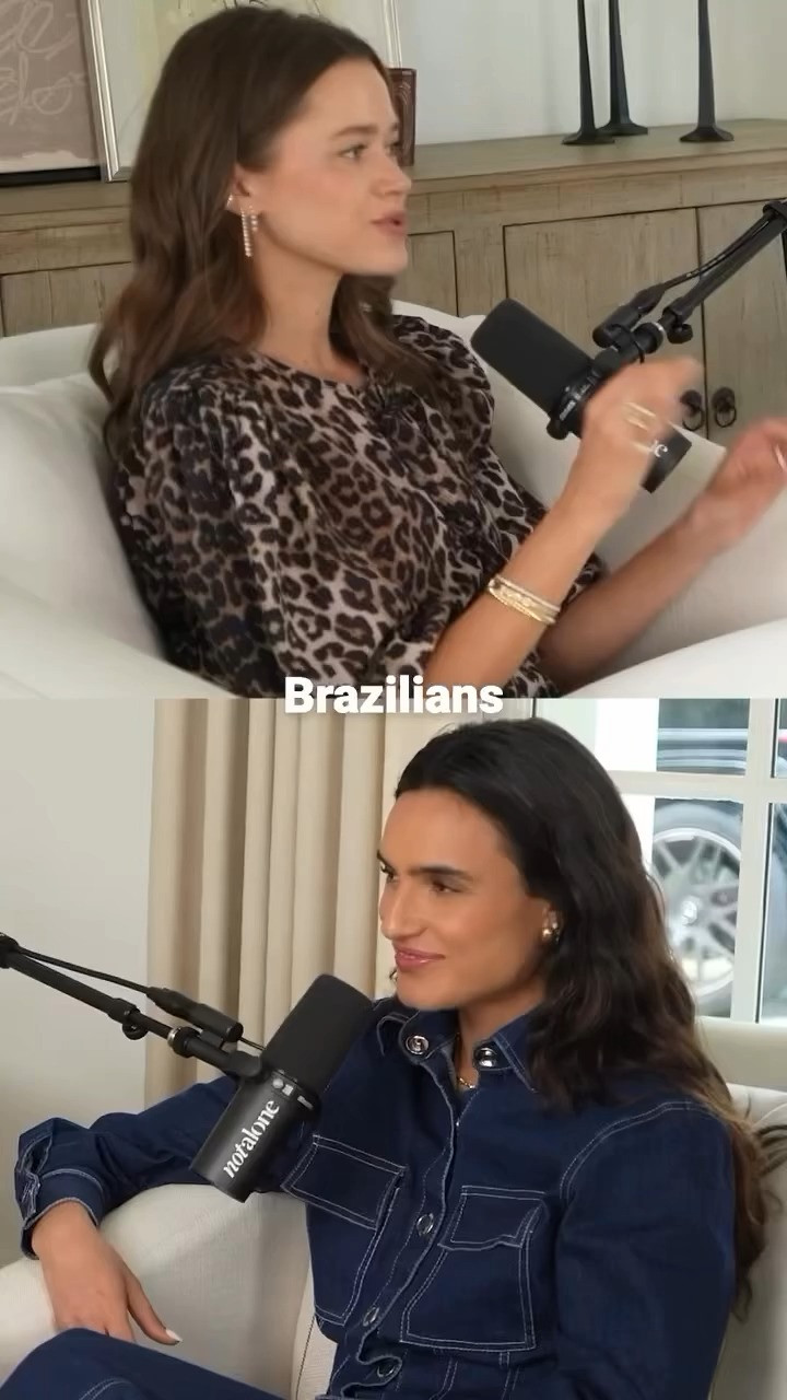 Sat down with my beautiful friend @isabelagrutman to talk about Brazilian confidence, the art of reinvention, and the cultural lessons we share ✨🇧🇷 

 #LTKWatchNow #LTKStyleTip
