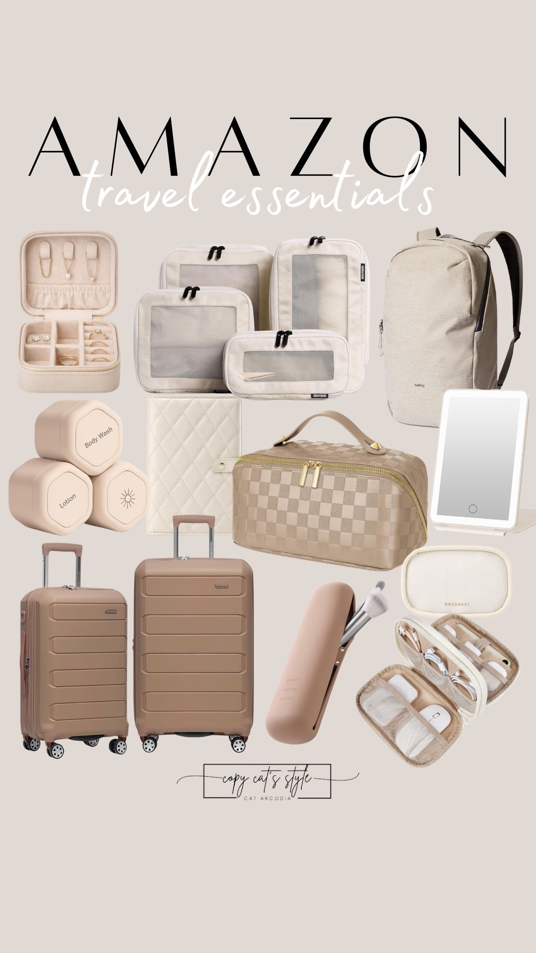 Amazon travel essentials. Amazon luggage, packing cubes, backpacks, and more. 

#LTKTravel