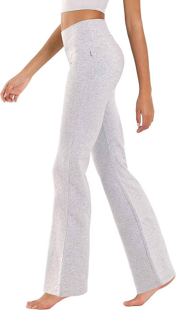 BUBBLELIME 29"/31"/33"/35"/37" 3 Styles Women's High Waist Bootcut Yoga Pants Basic/Out Pockets Tumm | Amazon (US)