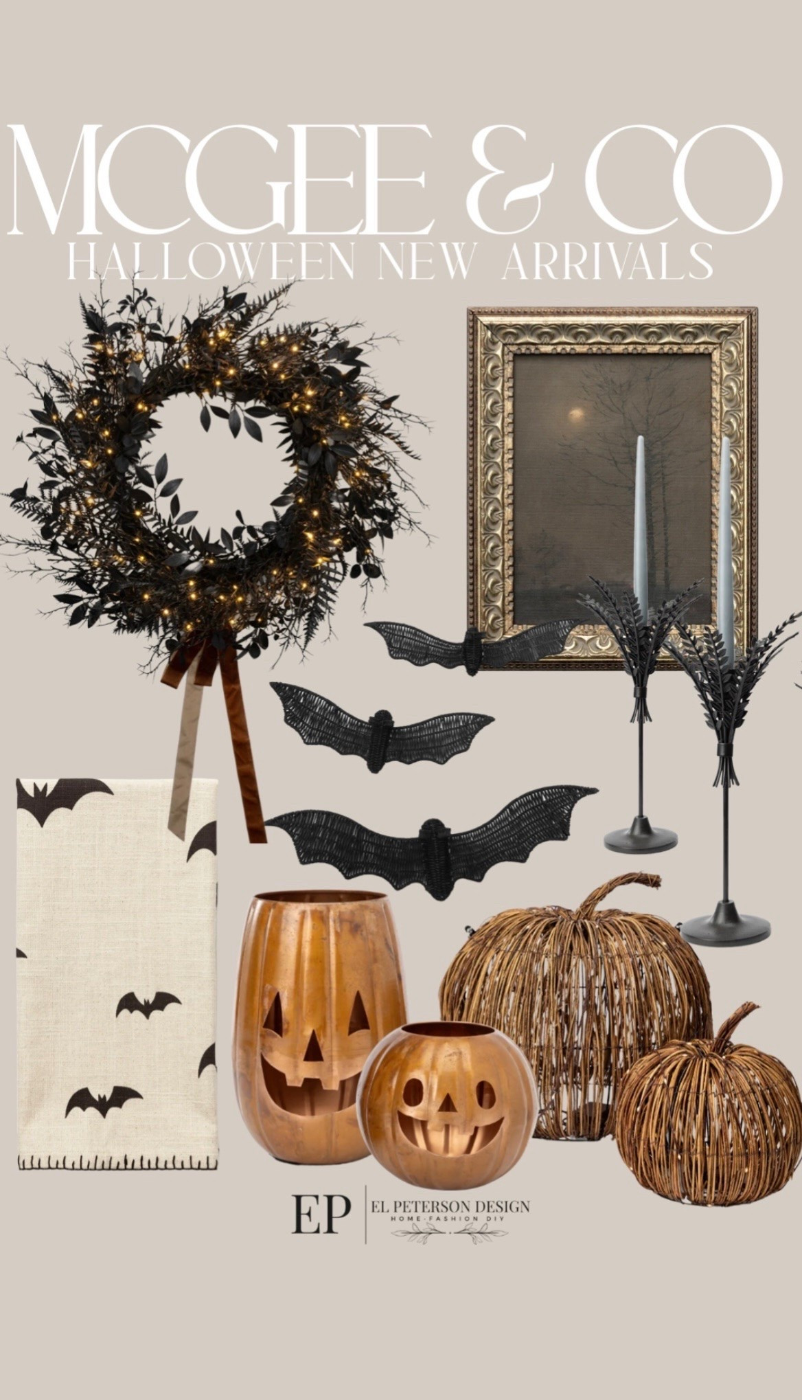 McGee & Co
Wreath
Bats
Artwork
Candle holder
Kitchen towel
Pumkins
Jack o lantern

#LTKHome