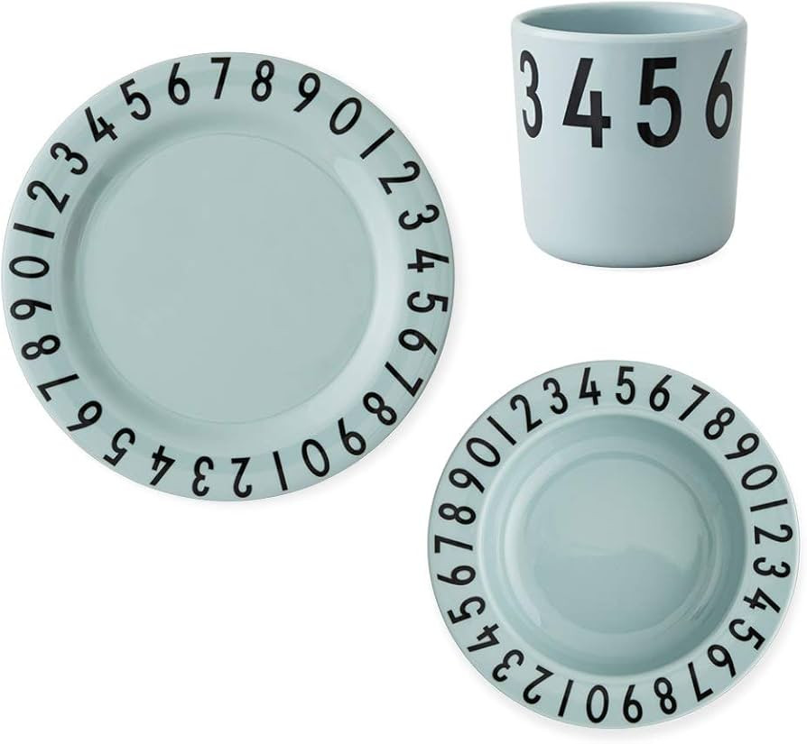Design Letters The numbers toddler dinnerware gift set for baby and kids | Includes 3 products ... | Amazon (US)