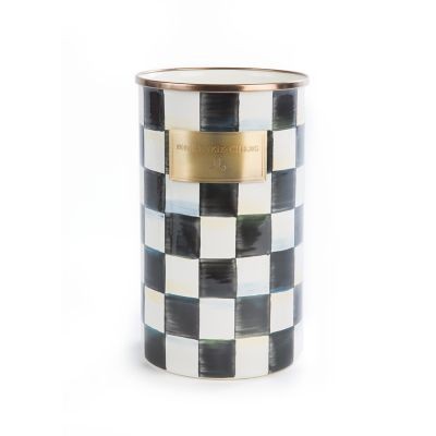 MacKenzie-Childs Courtly Check Enamel Utensil Holder | MacKenzie-Childs