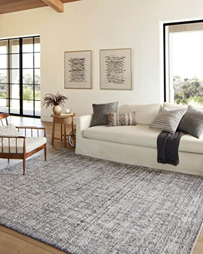 Loloi Amber Lewis Alie Collection ALE-03 Charcoal/Dove 7'-10'' x 10', .13'' Pile Height, Area Rug | Amazon (US)