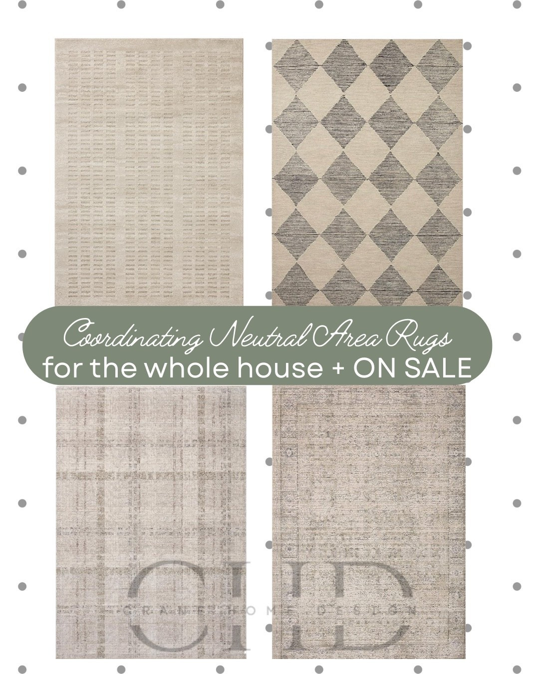 Looking for rugs for your entire home? You've come to the right place. 🤍

Neutrals are my best friend, and these rugs check all the boxes. They add texture, subtle pattern, and just the right amount of personality without overwhelming your space. The best part? Their neutral palette gives you the flexibility to bring in any furniture style or color while still creating a warm, welcoming, and timeless feel.

These are the kinds of rugs that work in living rooms, bedrooms, dining rooms, and beyond—making it easy to create a cohesive look throughout your home.

Comment *RUG*below, and I'll send you the links! ✨

#neutralrug #arearug #rug #rugs

#LTKHome