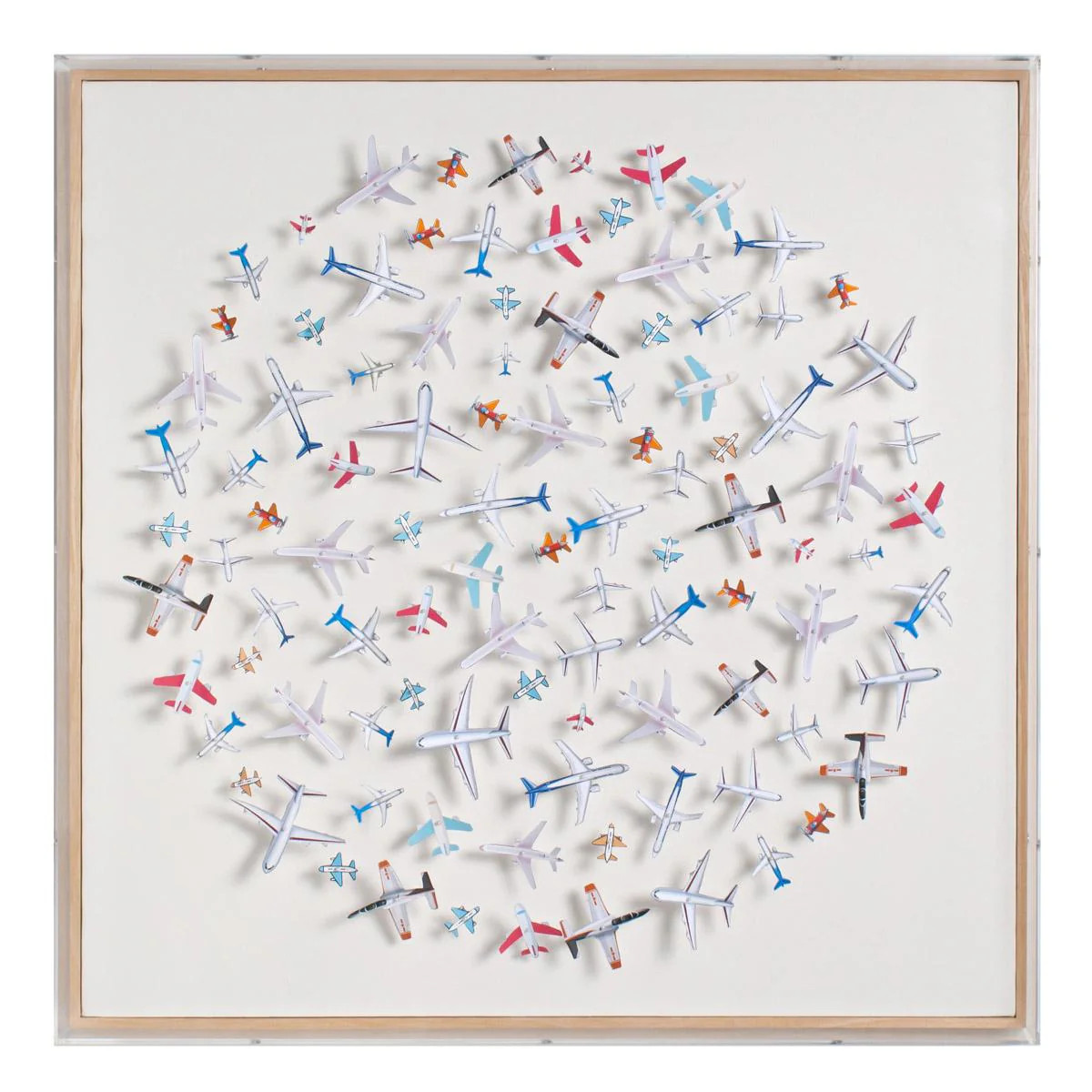 Jet Setter - White | 3D Plane Wall Art | Scout Design Studio