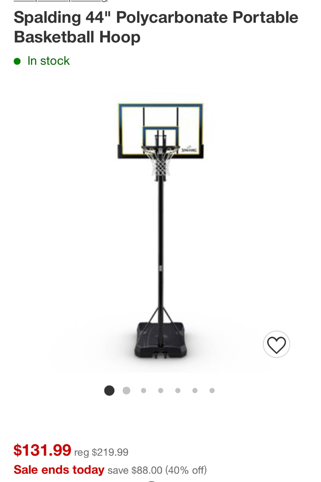 40% off basketball hoops 

#LTKCyberweek #LTKSeasonal #LTKfamily