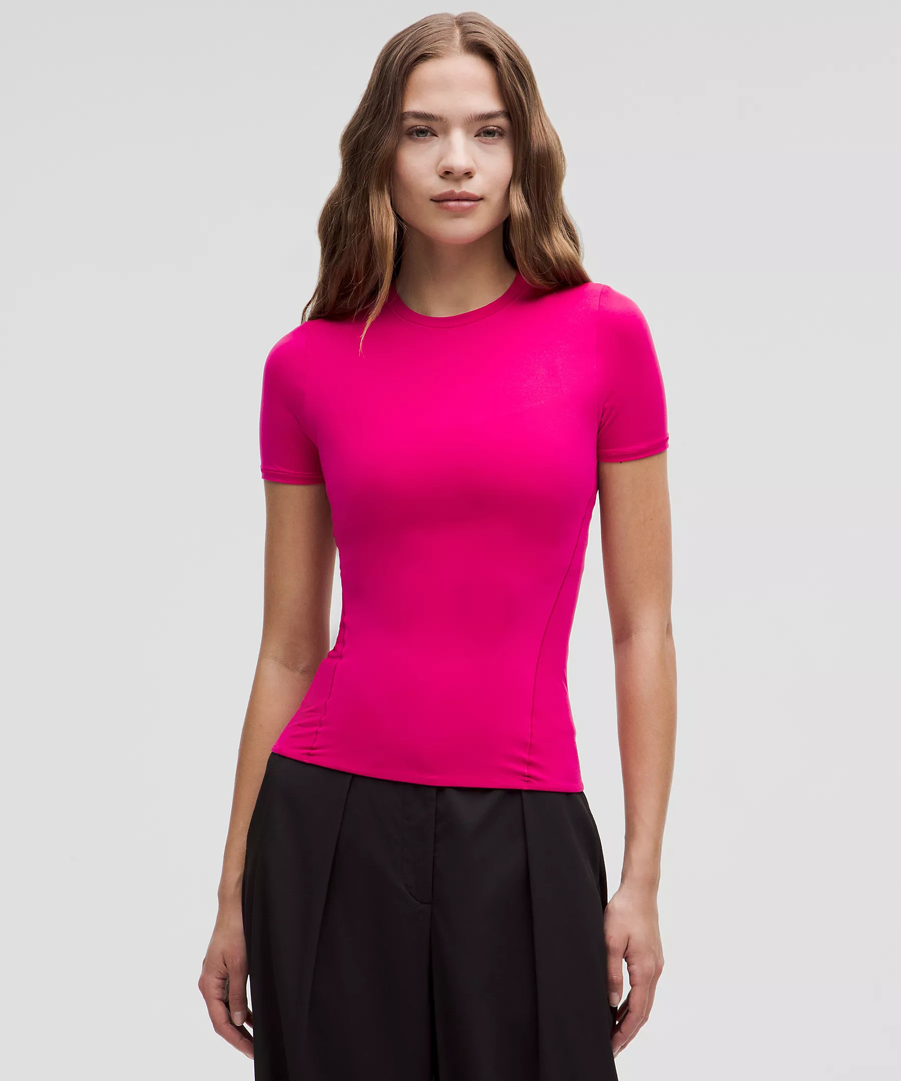 Wundermost Ultra-Soft Nulu Hip-Length Crewneck Shirt | Women's Short Sleeve Shirts & Tee's | lulu... | Lululemon (US)