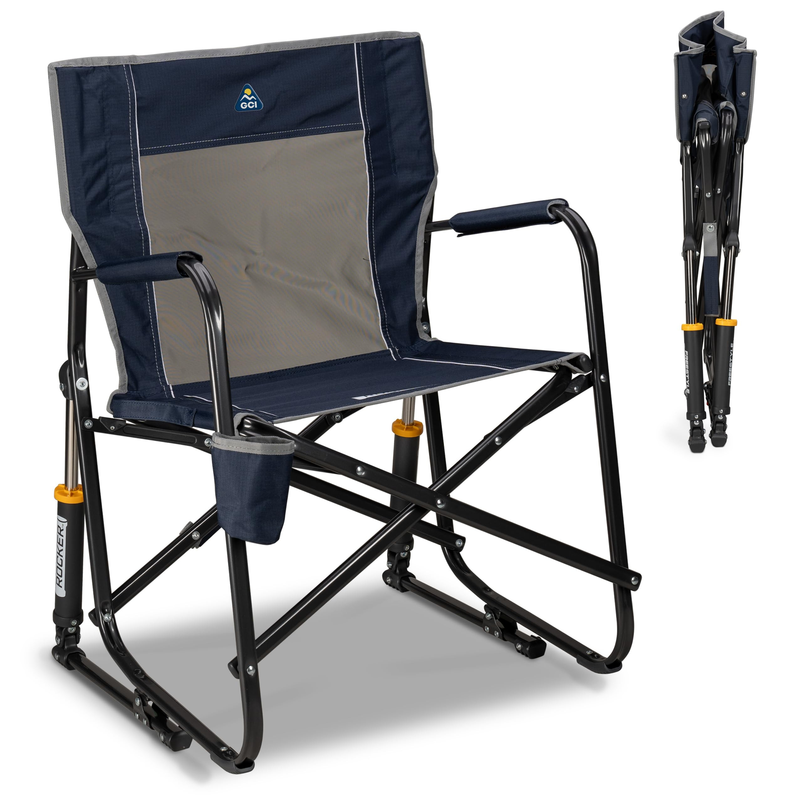 GCI Outdoor Freestyle Rocker Camping Chair | Portable Folding Rocking Chair with Solid, Durable A... | Amazon (US)
