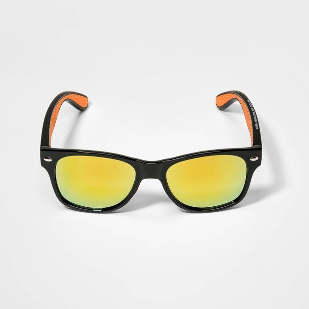 Kids' Wayfair Sunglasses - Cat & Jack™ Black/Orange | Target