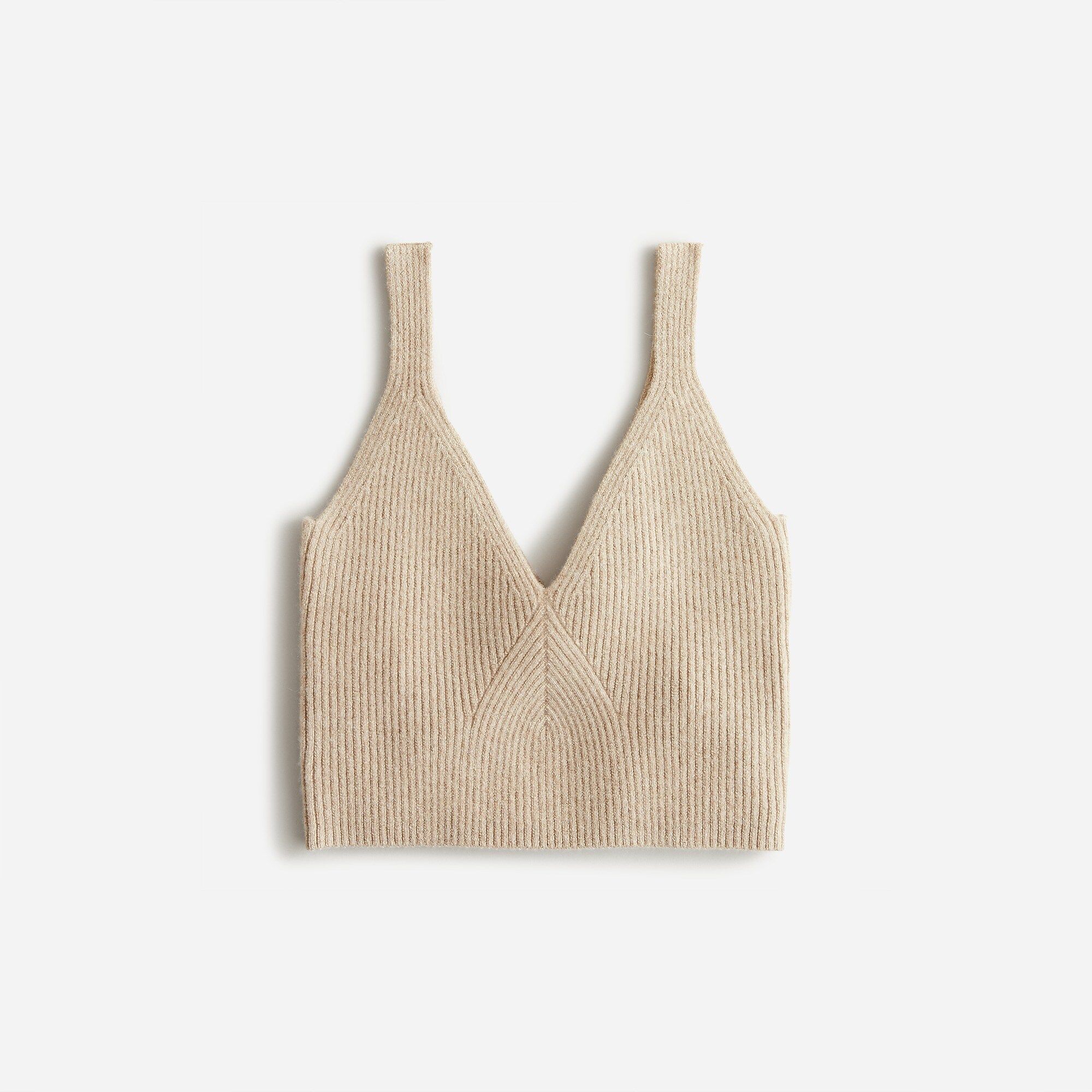 Cashmere cropped sweater-tank | J.Crew US