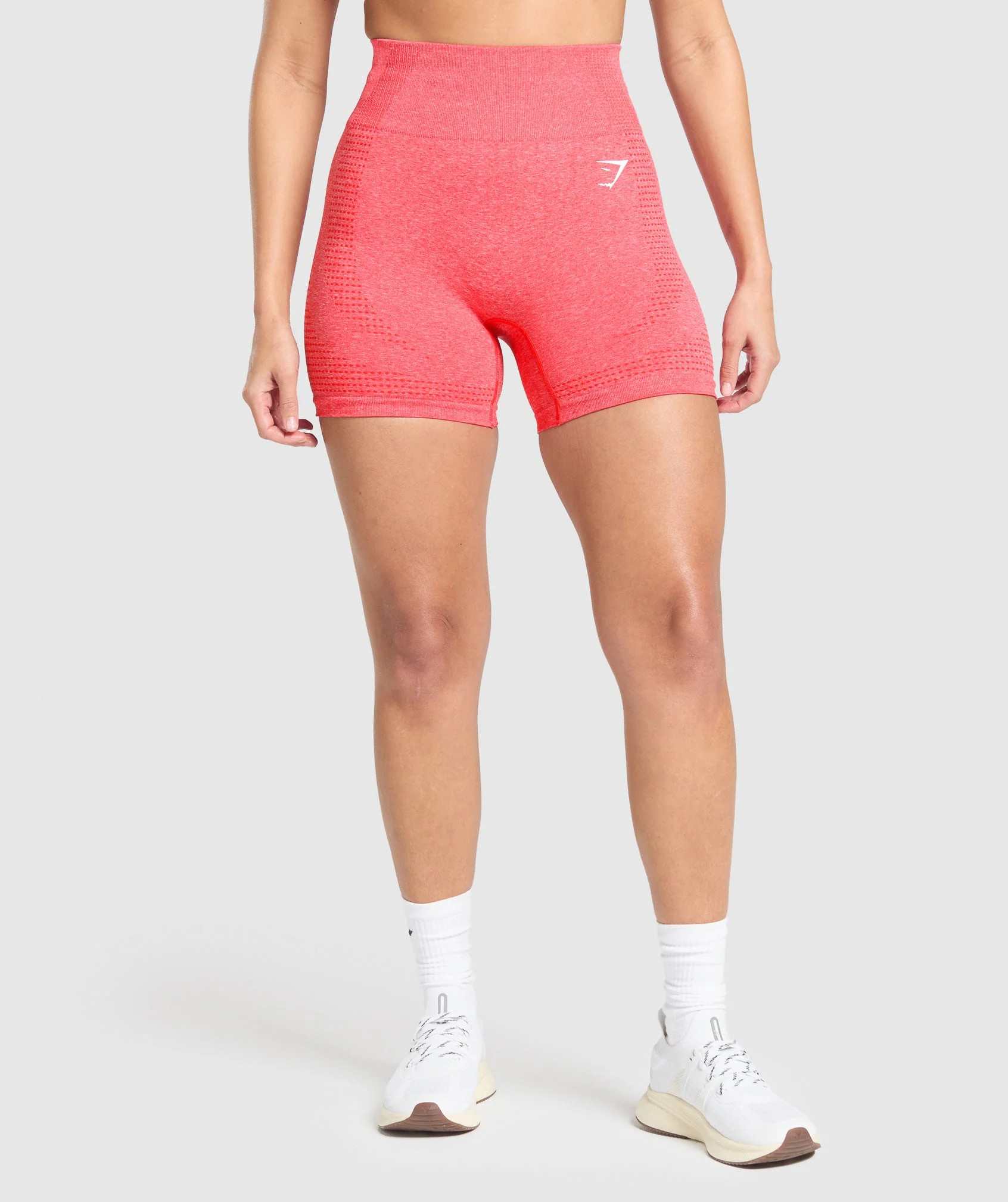 Gymshark Vital Shorts - Coral Red Marl | Gymshark US