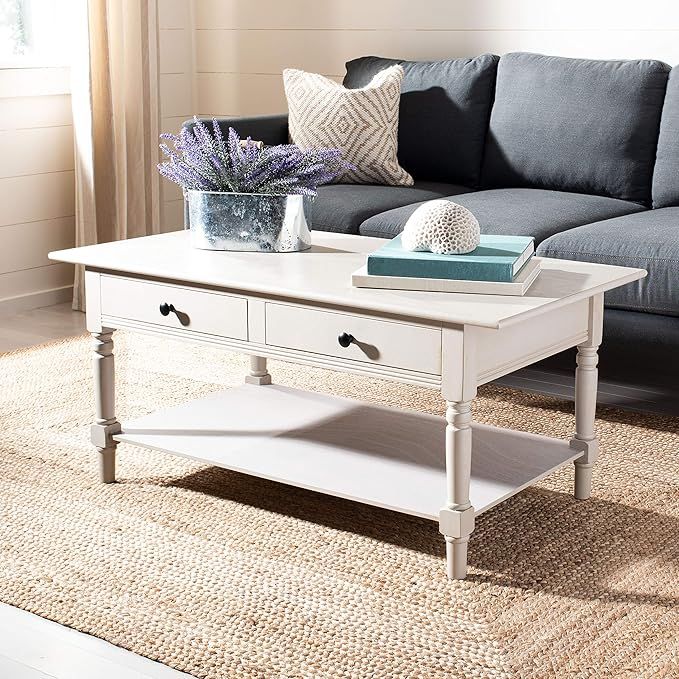 Safavieh American Homes Collection Boris Vintage Grey Coffee Table | Amazon (US)