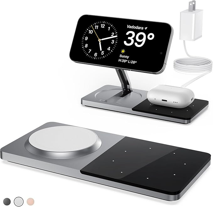 Mag-Safe Charger Stand for iPhone， Wireless Charger Stand for Apple Products, 2 in 1 Magnetic C... | Amazon (US)