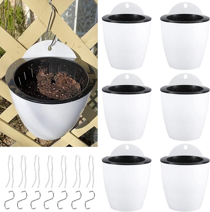 Artilife 7 Pack Self Watering Hanging Planters Flower Pots - Suitable for Plants Flowers Indoor O... | Amazon (US)