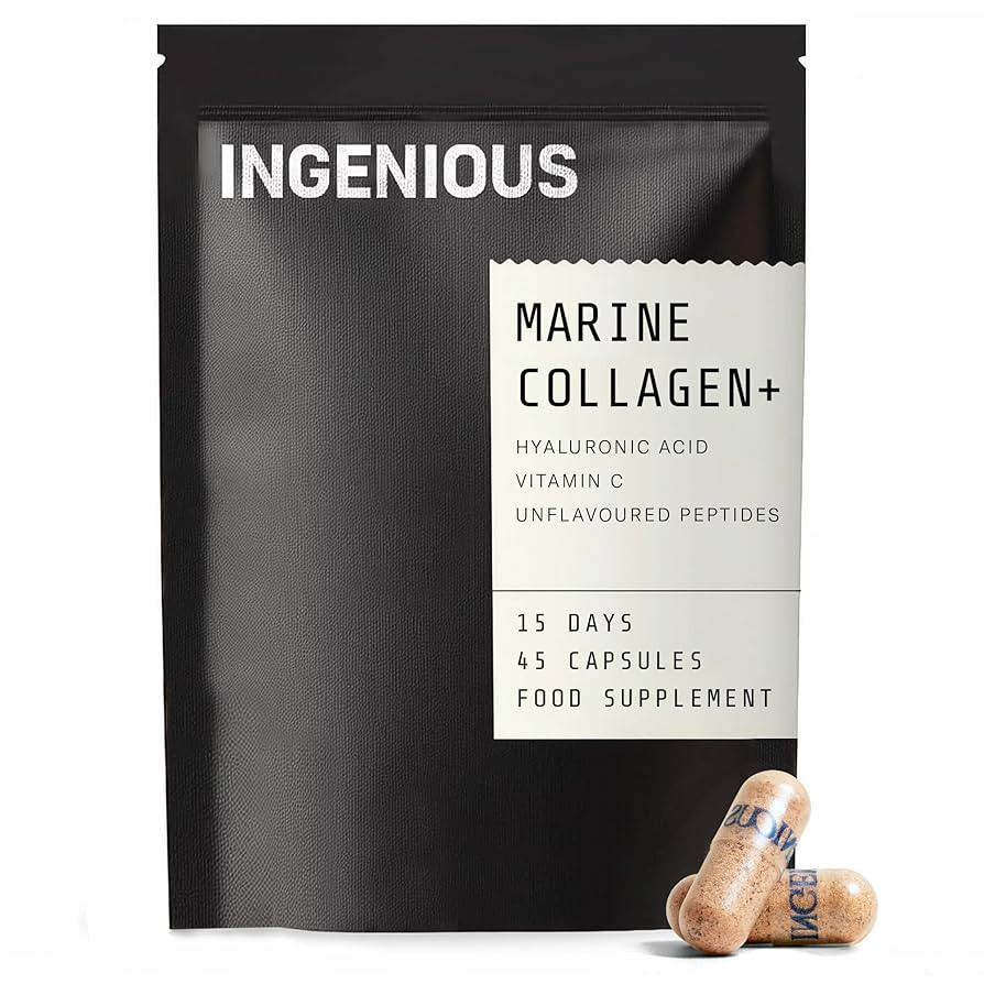 INGENIOUS Beauty Marine Collagen Capsules Clinically Proven – Hydrolysed Collagen Peptides Hyal... | Amazon (UK)