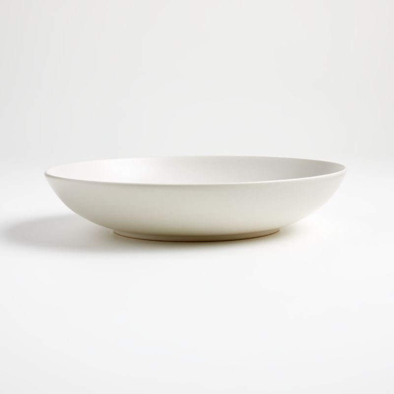 Craft 10" Linen Low Bowl + Reviews | Crate & Barrel | Crate & Barrel