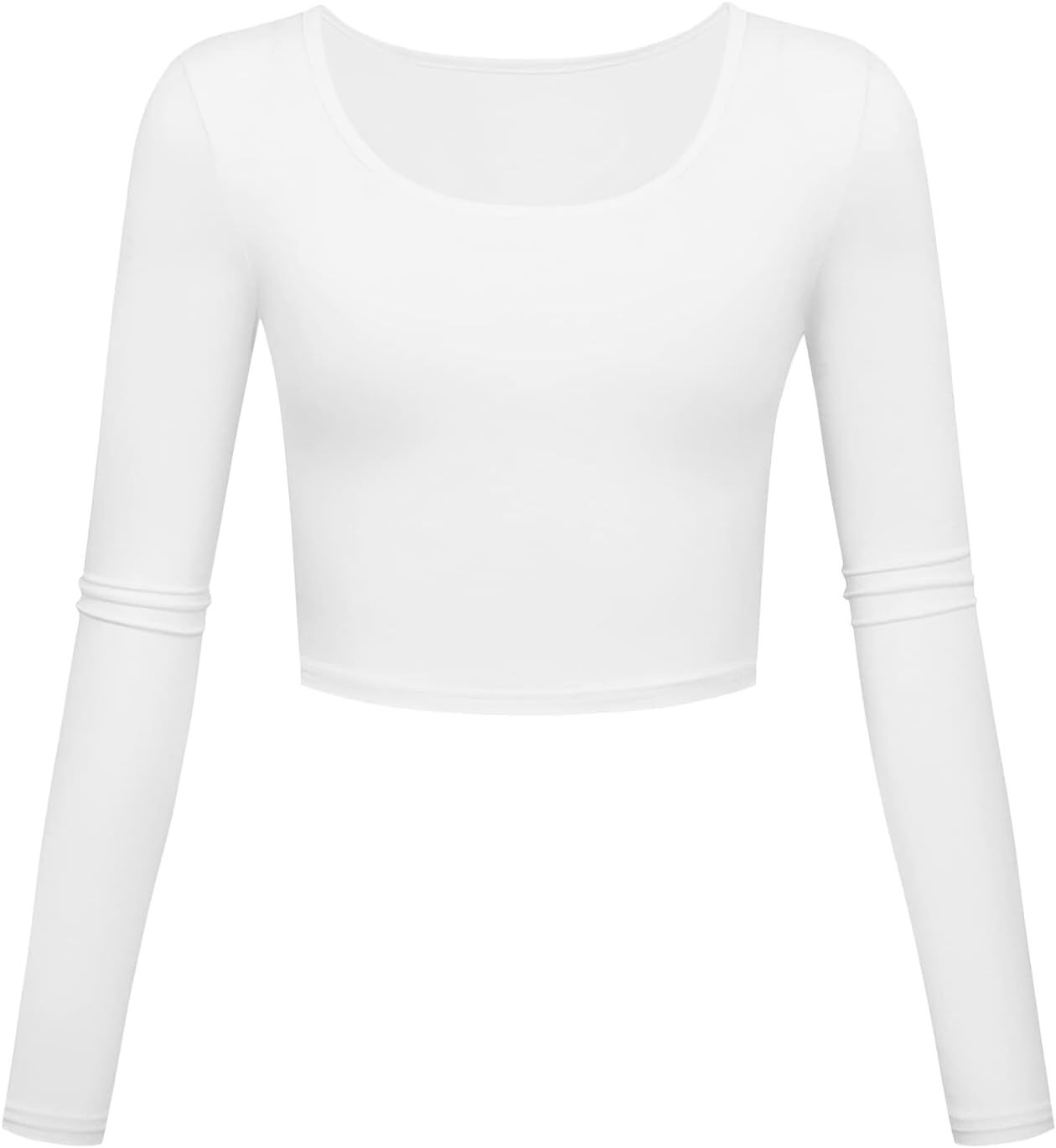 Kindcall Lightweight Basic Crop Tops Slim Fit Long Sleeve Workout Shirts for Women | Amazon (US)