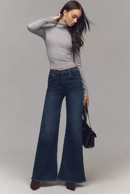 MOTHER The Tomcat Roller Sneak High-Rise Wide-Leg Jeans | Anthropologie (US)