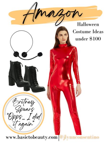 Amazon Halloween Costume Ideas Under $100 • Britney Spears “Opps! I did it again!” • Red Jumpsuit • Combat Boots • Costume Headset •

#LTKHalloween #LTKunder100 #LTKSeasonal