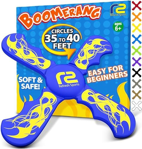 Fun Boomerang for Kids - Stocking Stuffers for Kids 8-12 - Soft & Easy to Use - Best Gifts for 6 ... | Amazon (US)