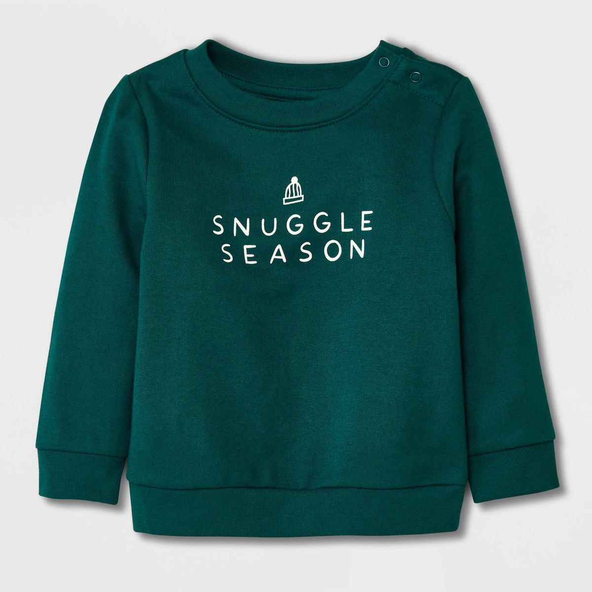 Baby 'Snuggle Season' Graphic Sweatshirt - Cat & Jack™ Green | Target