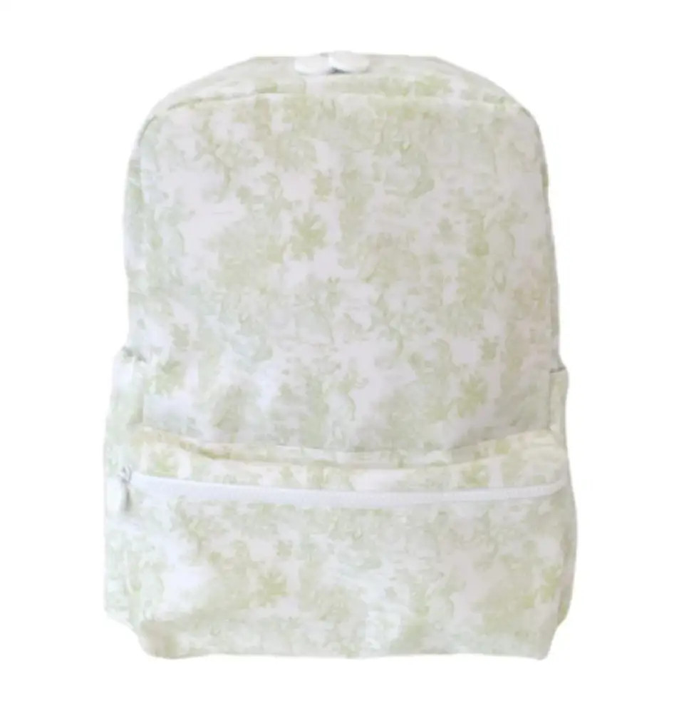 TRVL BACKPACKER - Bunny Toile Green | Hampton James Clothing