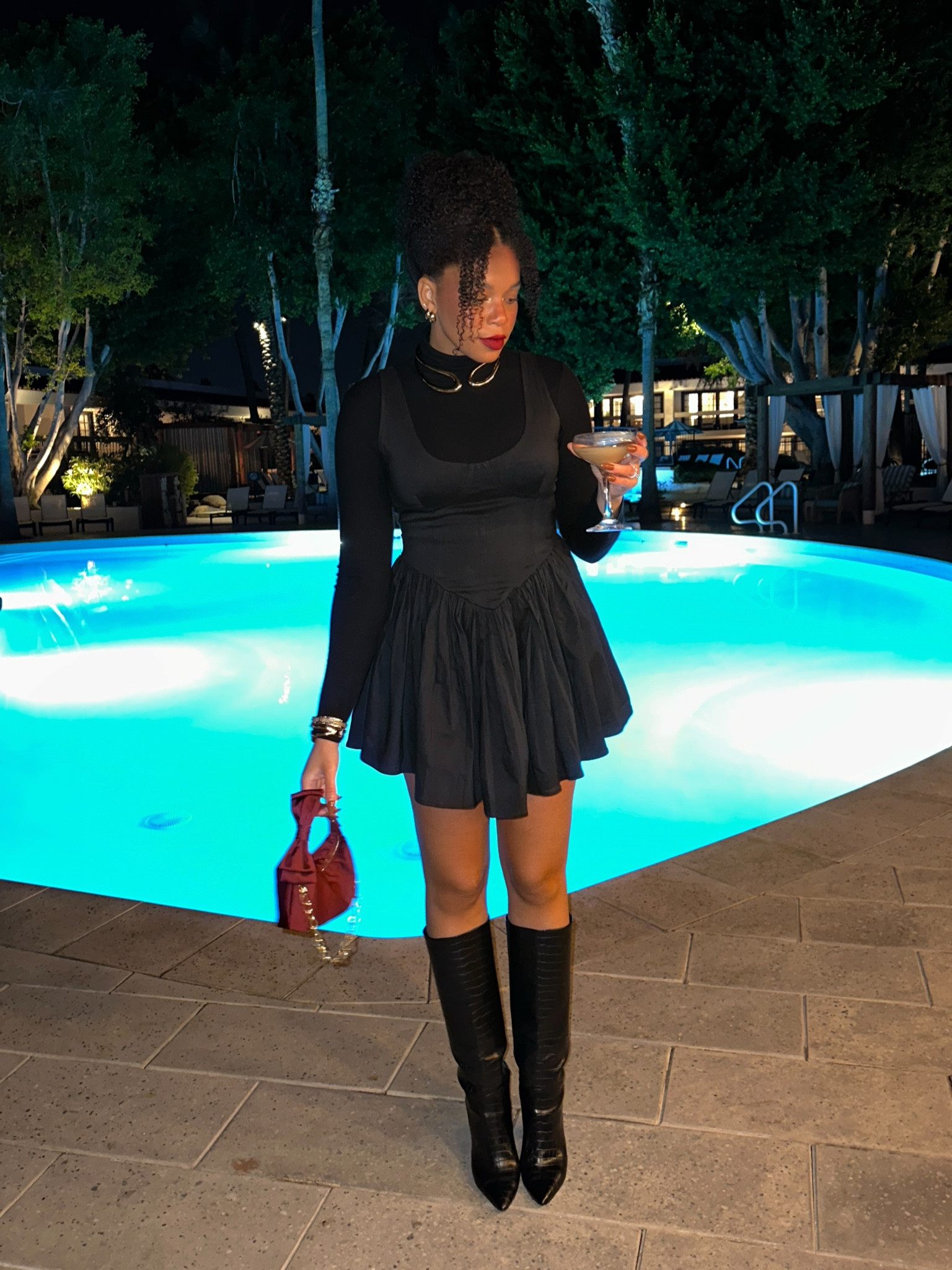 This drop waist mini dress is super stretchy. I’m wearing a large but could have done a medium. 

Use code Jas10 for 10% off 

Little black dress, mini dress, festive outfits, date night outfit  

#LTKFindsUnder100 #LTKStyleTip #LTKMidsize