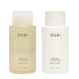 OUAI Fine Shampoo and Conditioner Set - Sulfate Free Shampoo and Conditioner for Fine Hair - Made... | Amazon (US)