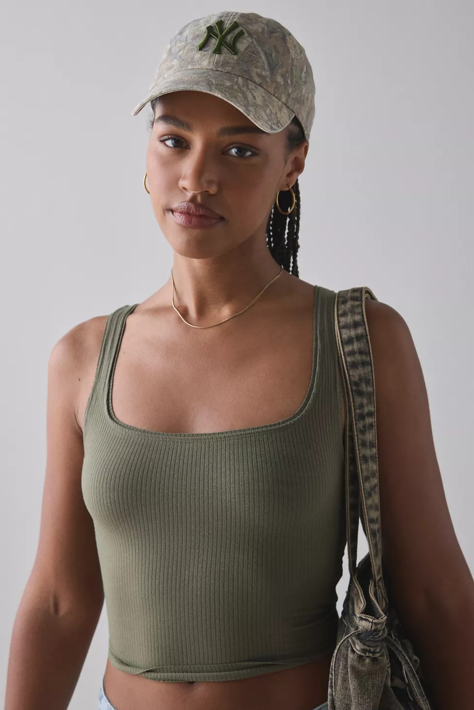 Mitchell & Ness MLB New York Yankees Camo Dad Hat | Urban Outfitters (US and RoW)