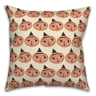 Retro Pumpkin Pattern Spun Poly Throw Pillow | Michaels Stores