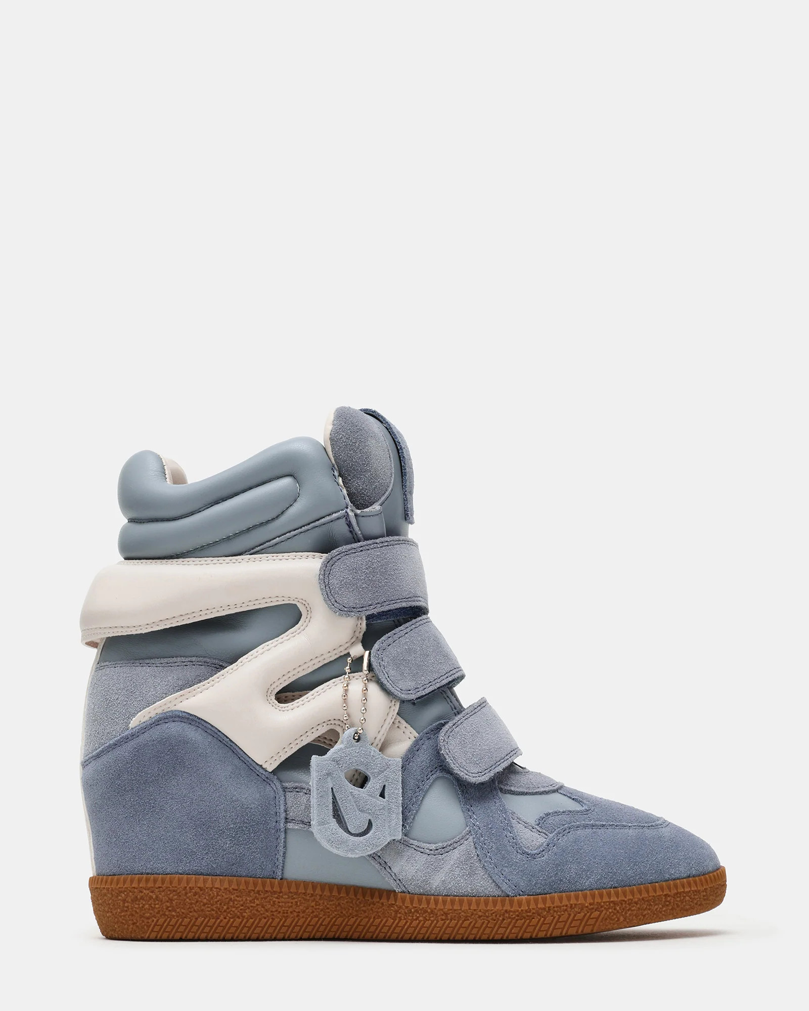 Steve Madden Women's Mavis Wedge Sneakers - Blue Multi - Size 10 - Leather | Steve Madden (US)