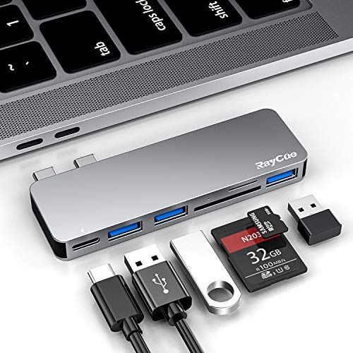 MacBook Pro/Air USB Accessories with 3 USB 3.0 Ports, TF/SD Card Reader, Thunderbolt 3 PD Port, U... | Amazon (US)