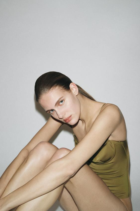 SATIN CAMISOLE BODYSUIT | Zara UK