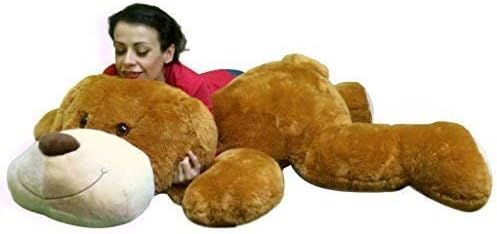 Giant Stuffed Puppy Dog 5 Feet Long Squishy Soft Extremely Large Plush Honey Brown Color | Amazon (US)
