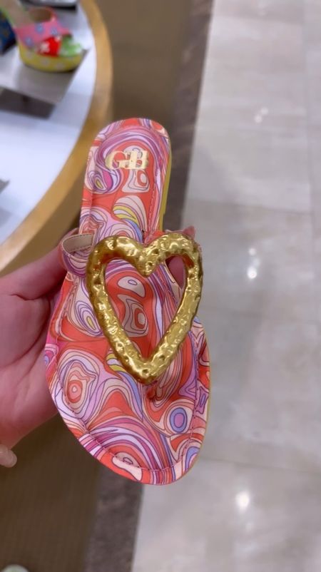 🕺🪩💗

Loving these paisley-esque swirl design sandals from GB! The gold heart is such a fun feature that make these perfect for a little treat for yourself - or a gift for someone you love!

The colors are so dreamy and there’s just enough sheen to the heart to be light reflective without looking cheap. 

Lightweight but look well made - I’ll take these in an 8 please! ✨😝

#LTKGiftGuide #LTKFindsUnder100 #LTKShoeCrush