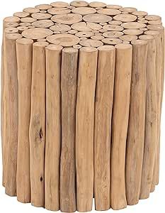 Deco 79 Contemporary Teak Wood Accent Table, CONVENIENTLY SIZED, Brown | Amazon (US)