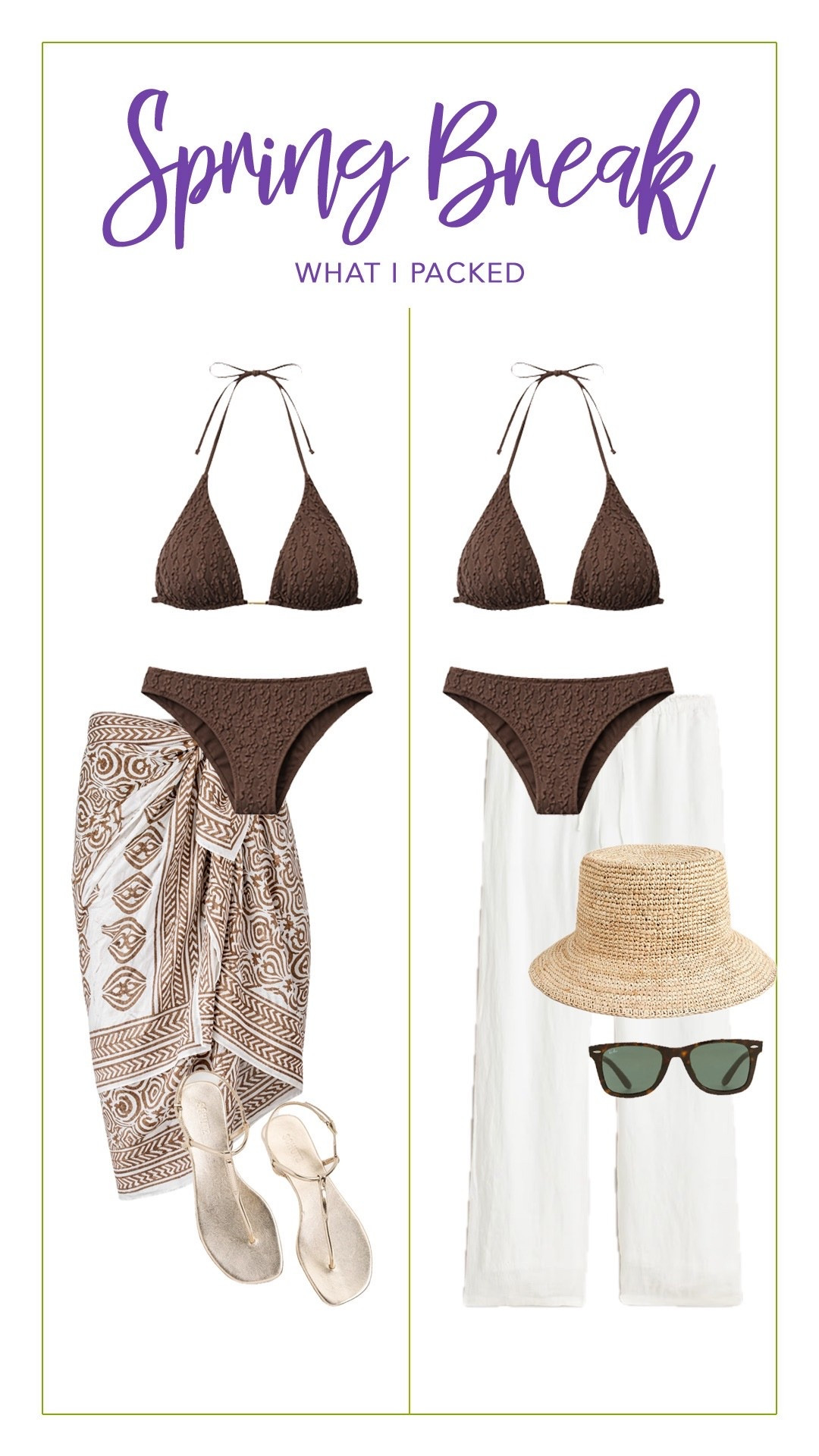 What I Packed for Spring Break | Hi Sugarplum!

#LTKOver40 #LTKTravel #LTKSeasonal