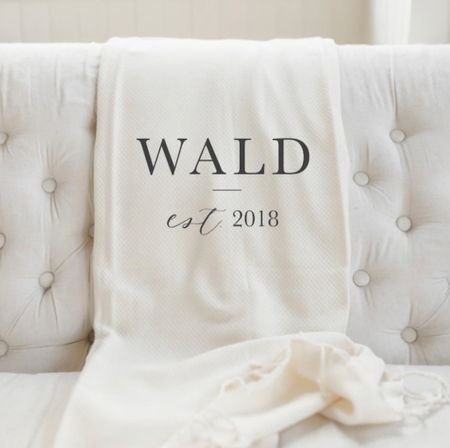 Personalized blanket for brides, couples, friends, or family!

Bride | bride to be | bridal shower | couples shower | wedding gift | gift for brides | gift ideas | personalized gift ideas 

#LTKGiftGuide #LTKwedding #LTKstyletip