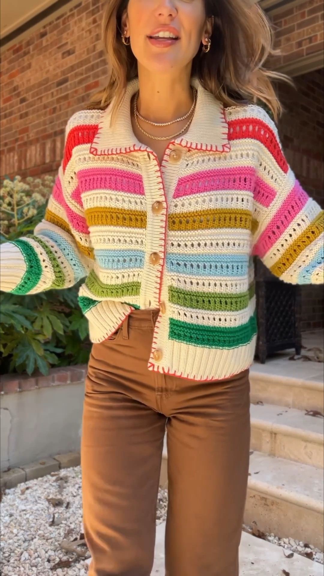 Rainbow knit cardigan?! Yes pls