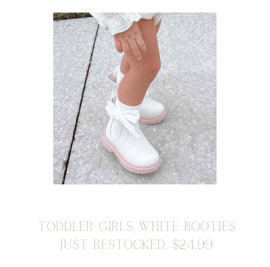 White toddler girl pull on booties // target find // kids shoes 

#LTKkids #LTKbaby