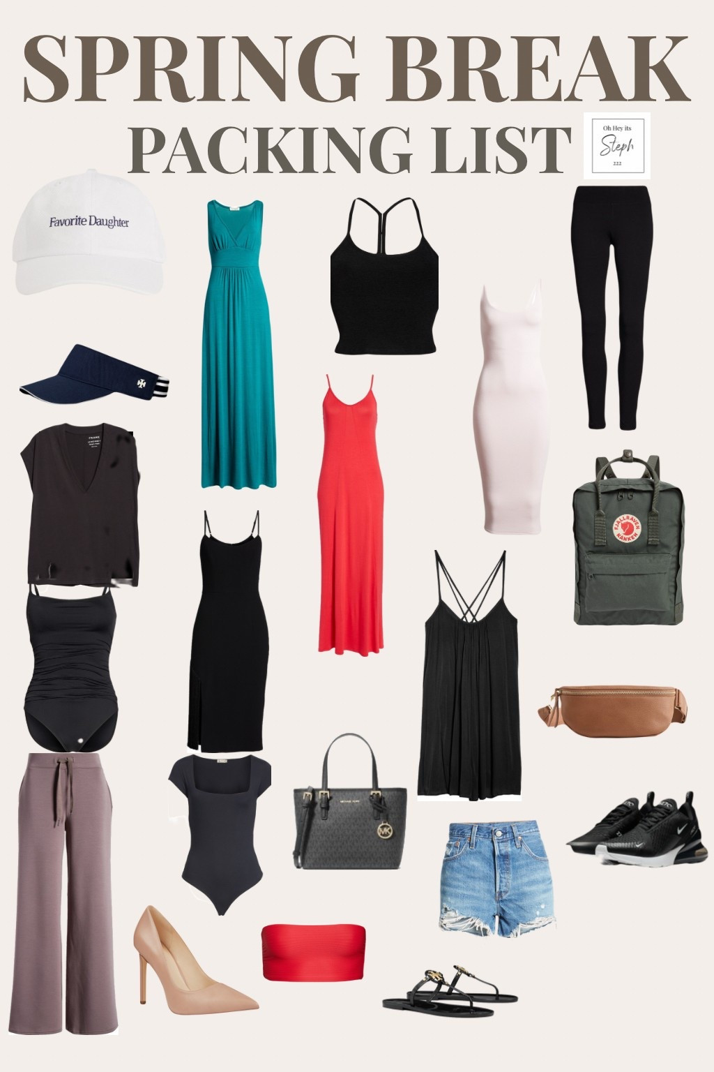 Spring break packing list 

#LTKStyleTip #LTKTravel #LTKSeasonal