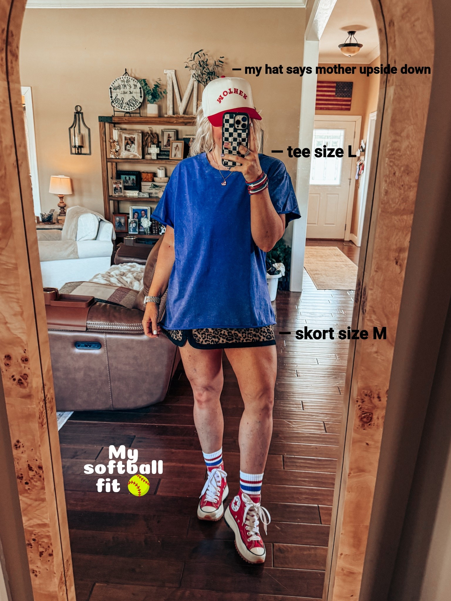 My softball fit 🥎
This tee comes in a pack of 3 colors and I’m in a large. 
My skort is a size medium 
In Converse I always size down one size. 


#LTKFindsUnder50 #LTKOver40 #LTKStyleTip