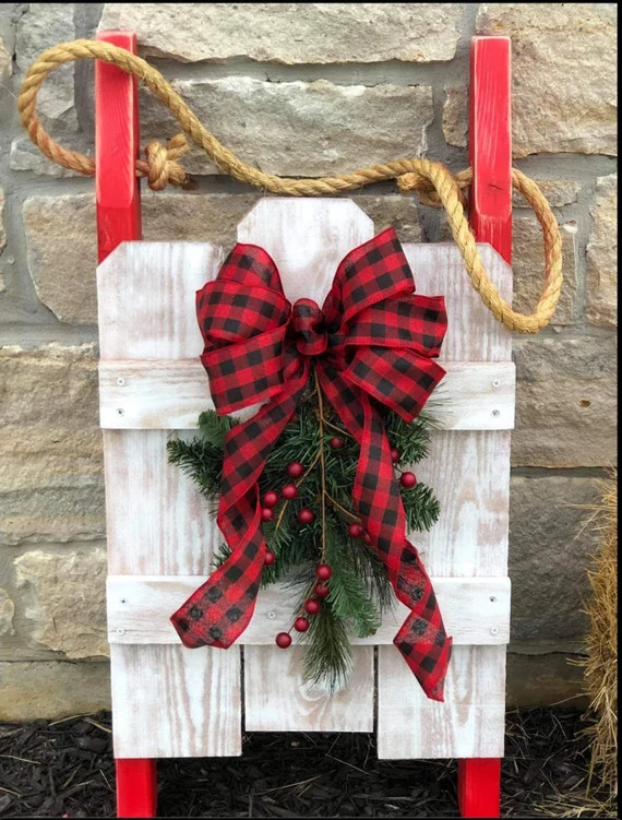 Christmas Wood Sled | Etsy | Etsy (US)