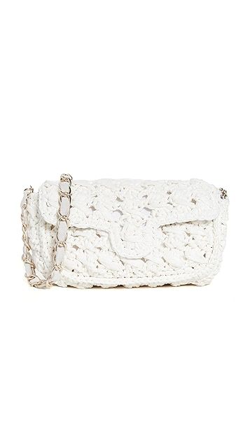 White Woven Crossbody Bag | Shopbop