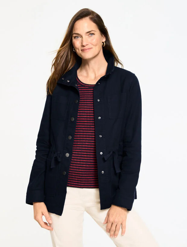 Twill Utility Jacket | Talbots