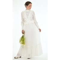 1970's Gunne Sax White Lace Victorian Style Wedding Maxi Dress | Etsy (US)