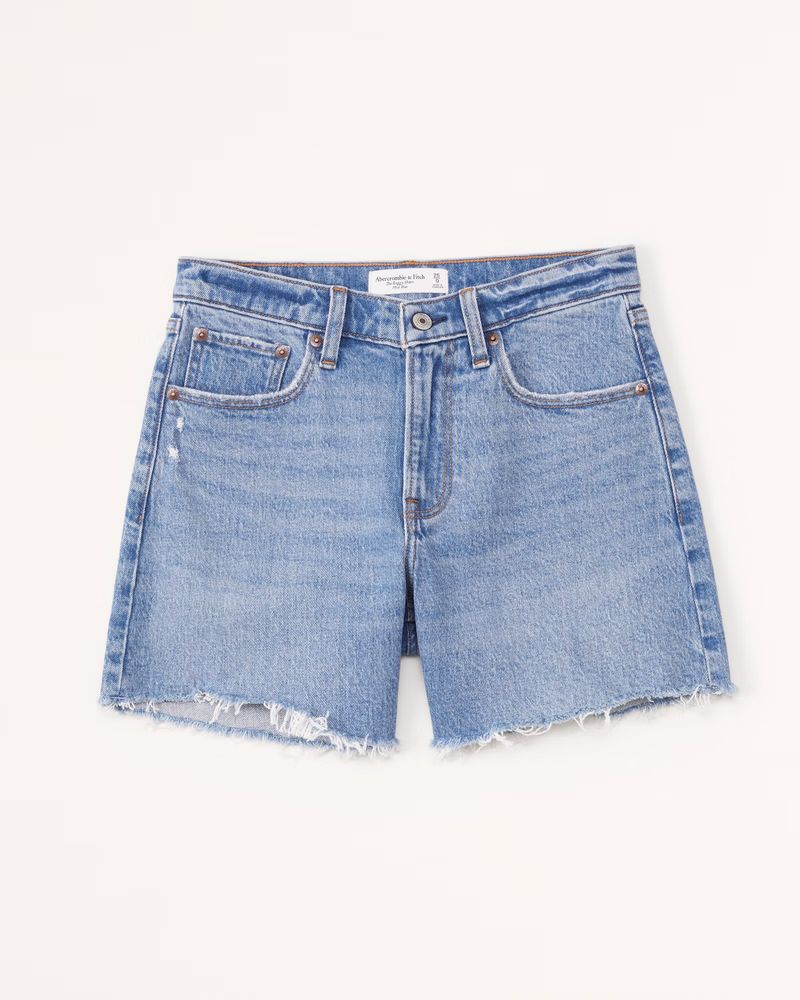 Abercrombie & Fitch Women's Mid Rise Baggy Short in Medium - Size 33 | Abercrombie & Fitch (US)