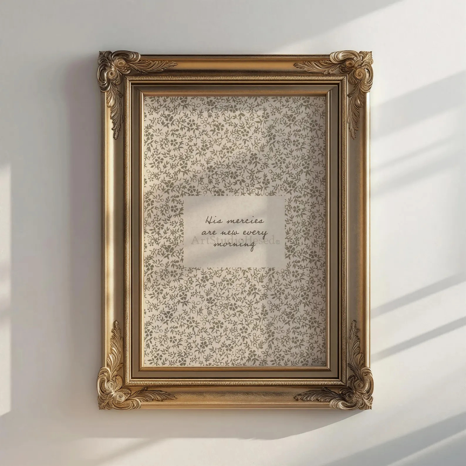 Lamentations 3 Scripture Print: Vintage Floral Christian Home Decor (digital Download) - Etsy | Etsy (US)