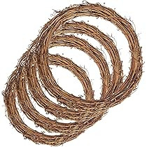 Natural Grapevine Wreaths, Vine Branch Wreath Garland for DIY Christmas Craft Rattan Front Door W... | Amazon (US)