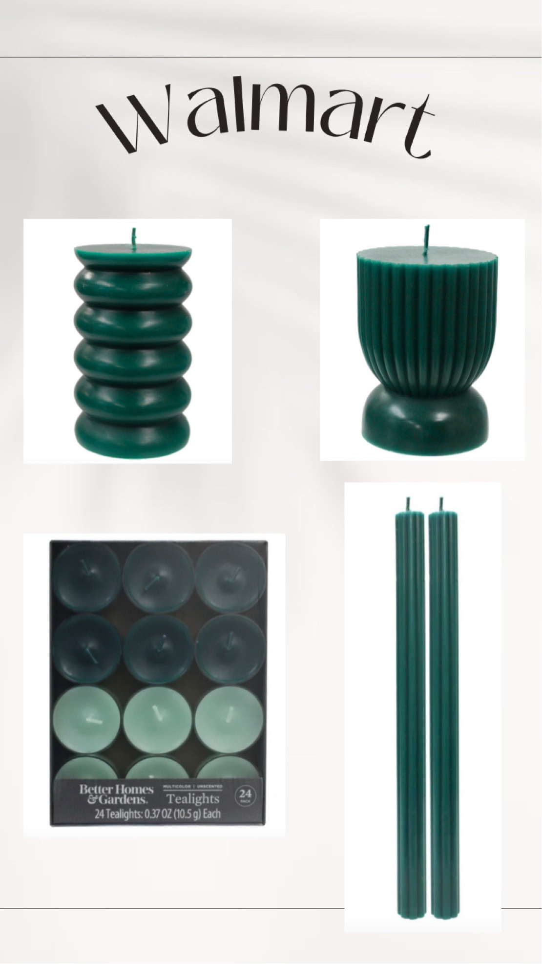 Walmart is getting super fancy! These candles along with the color is beautiful. All under $10 and multiple color options

#LTKFind #LTKhome